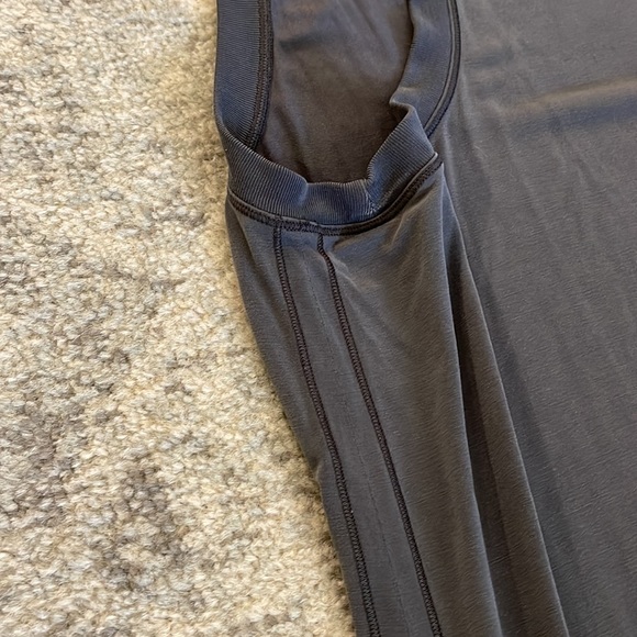 Lululemon Grey Modal Maxi Dress - Side Slits - Racerback - size 6/8 - Picture 7 of 8